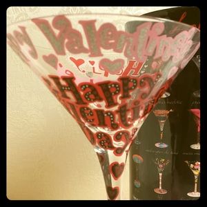 Lolita Handpainted Martini glass